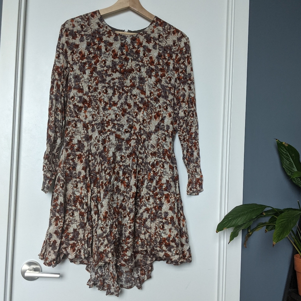 Printed pricess cut dress